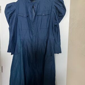 Buxom Navy Long Sleeve Dress